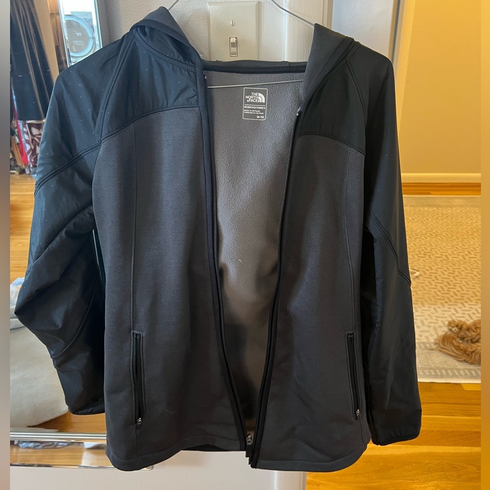 The North Face Black and Gray Hooded Jacket